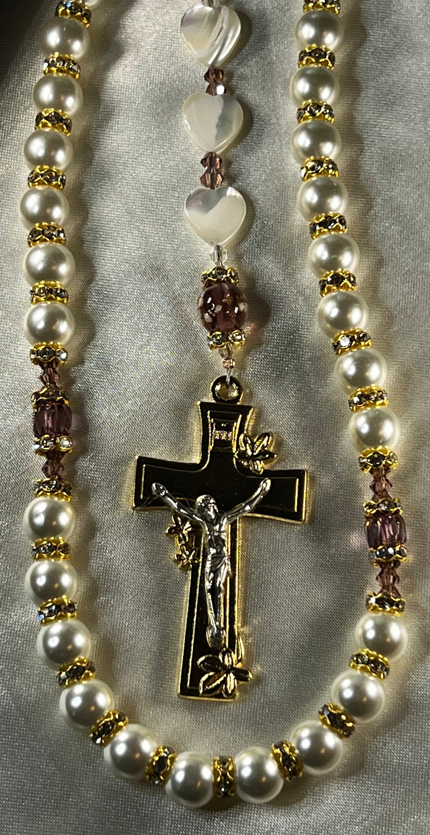 Bridal Rosary Abby Amethyst