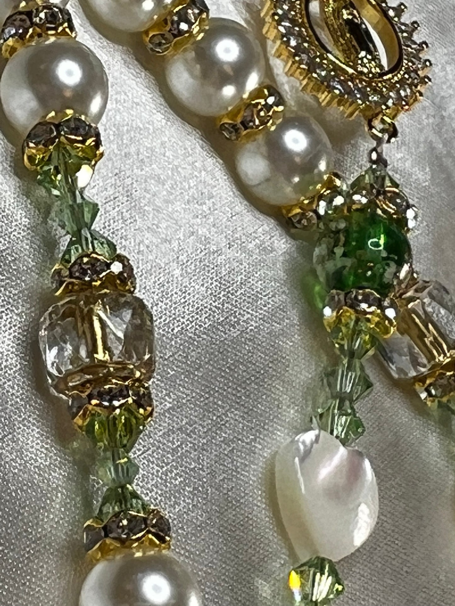 The Abby Bridal Rosary in Peridot!!