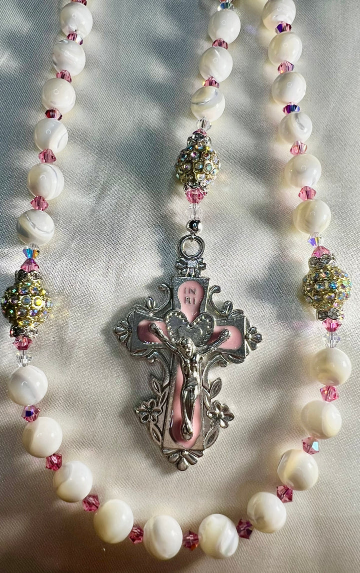Heirloom Rosary Pink