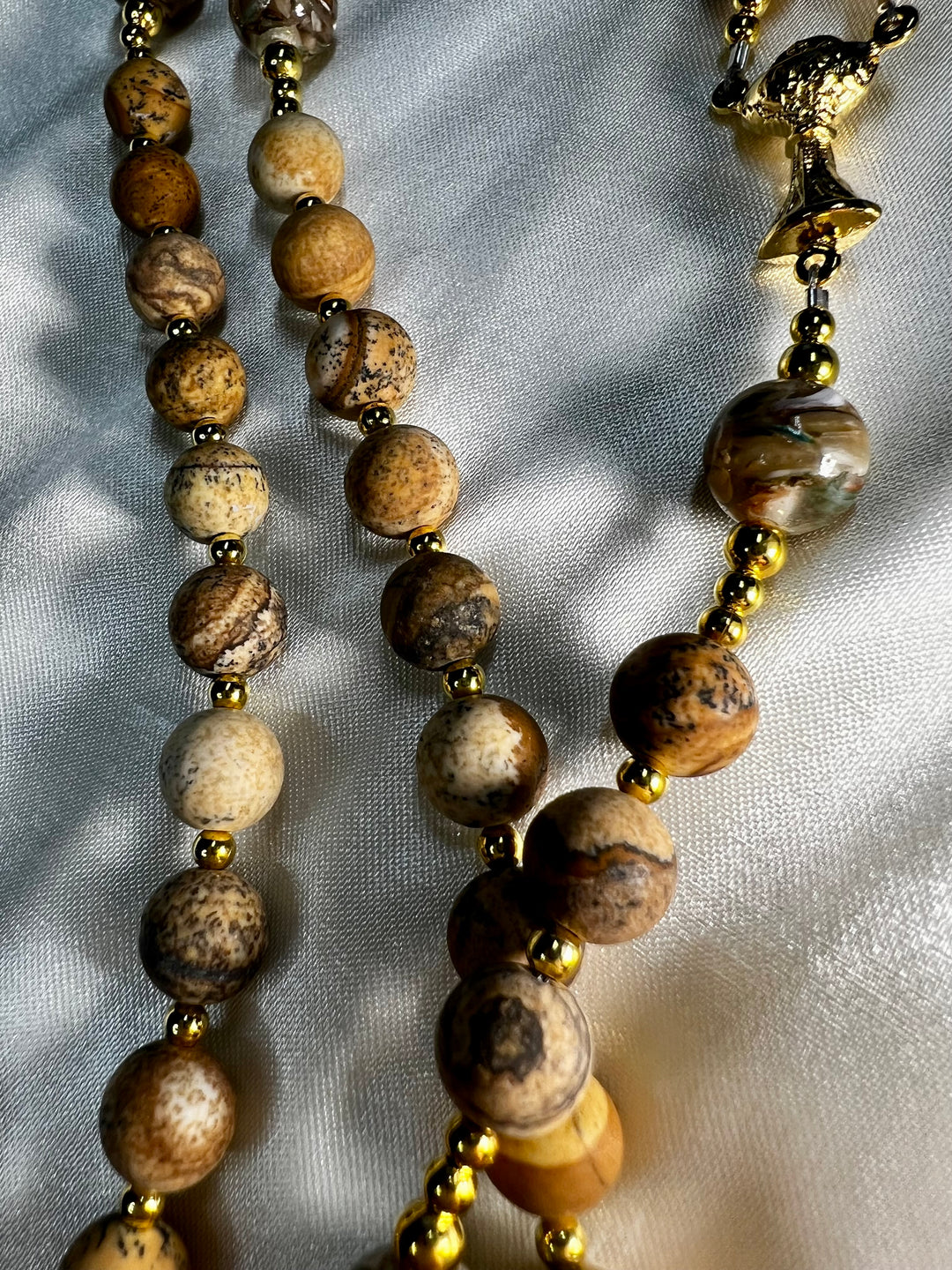 1st Communion Winter Wheat Rosary