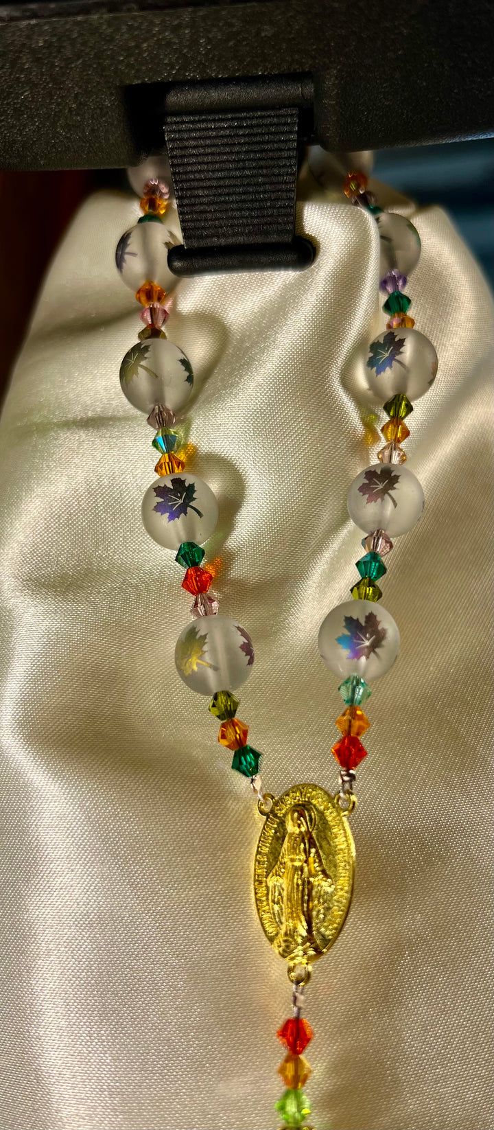 Car Rosary - Fall Leaves