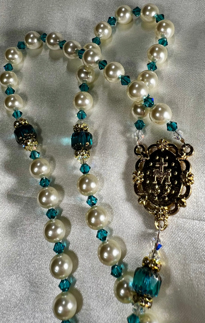 Bridal Rosary - Something Blue
