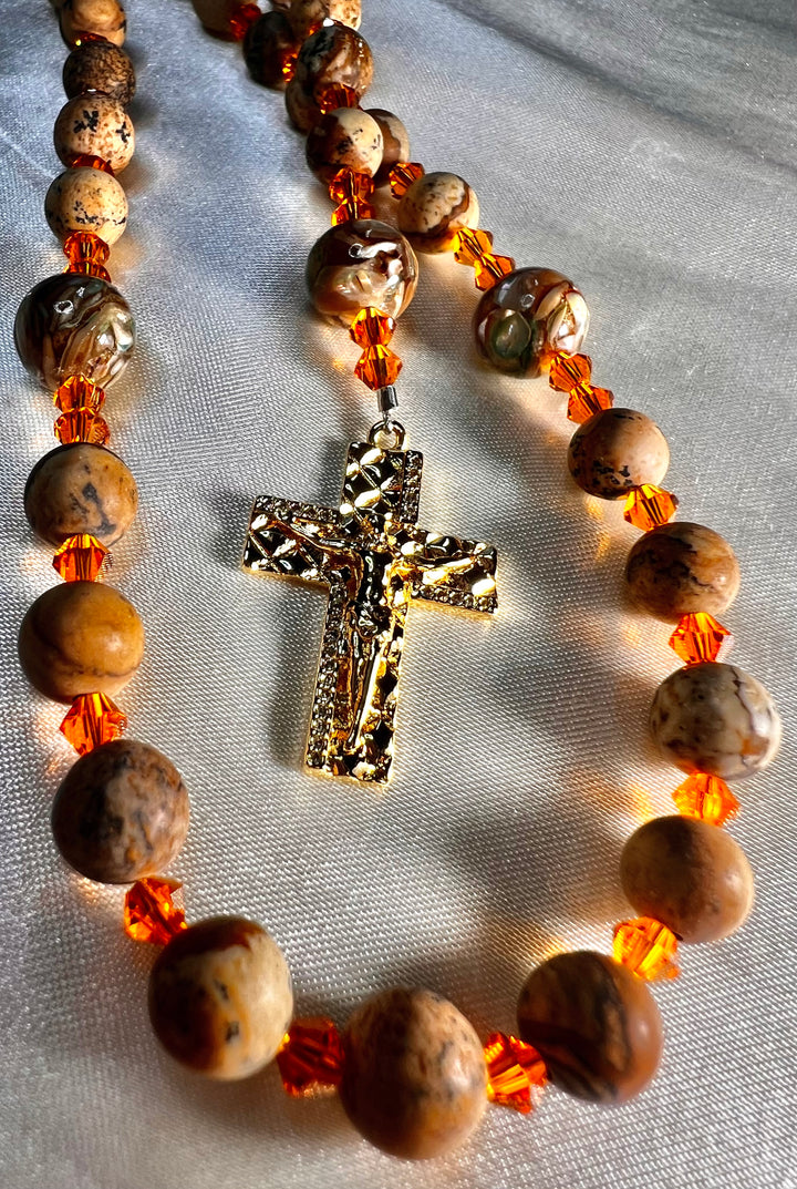 1st. Communion Stone Rosary