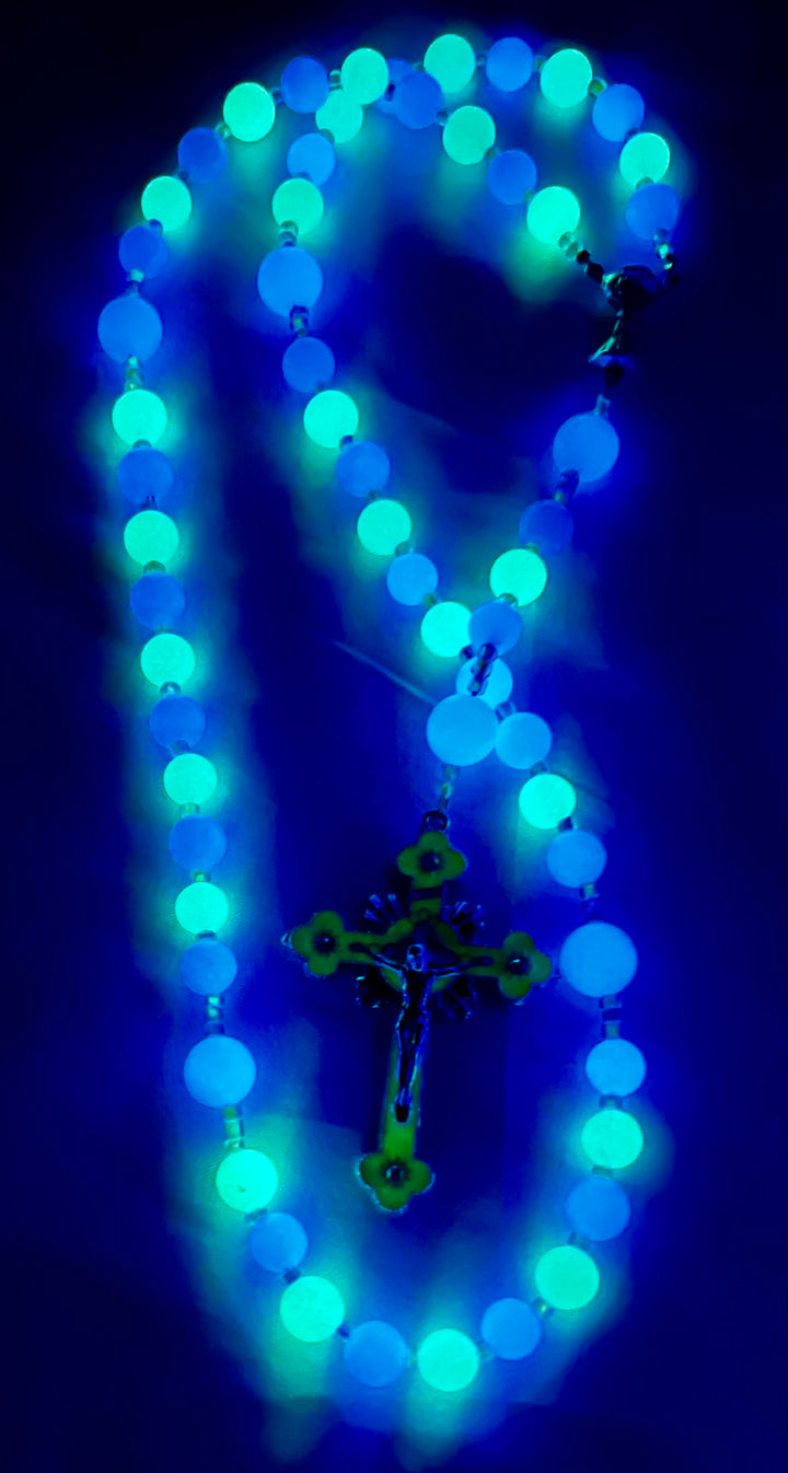 1st. Communion Glow in the Dark "Ocean" Rosary