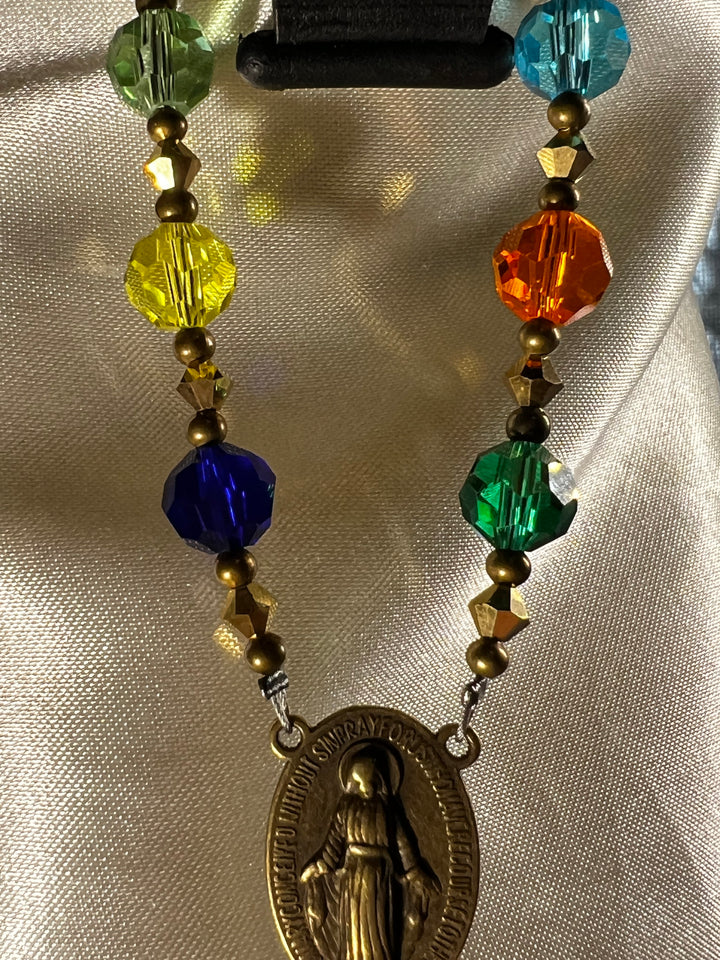 Car Rosary - Stained Glass