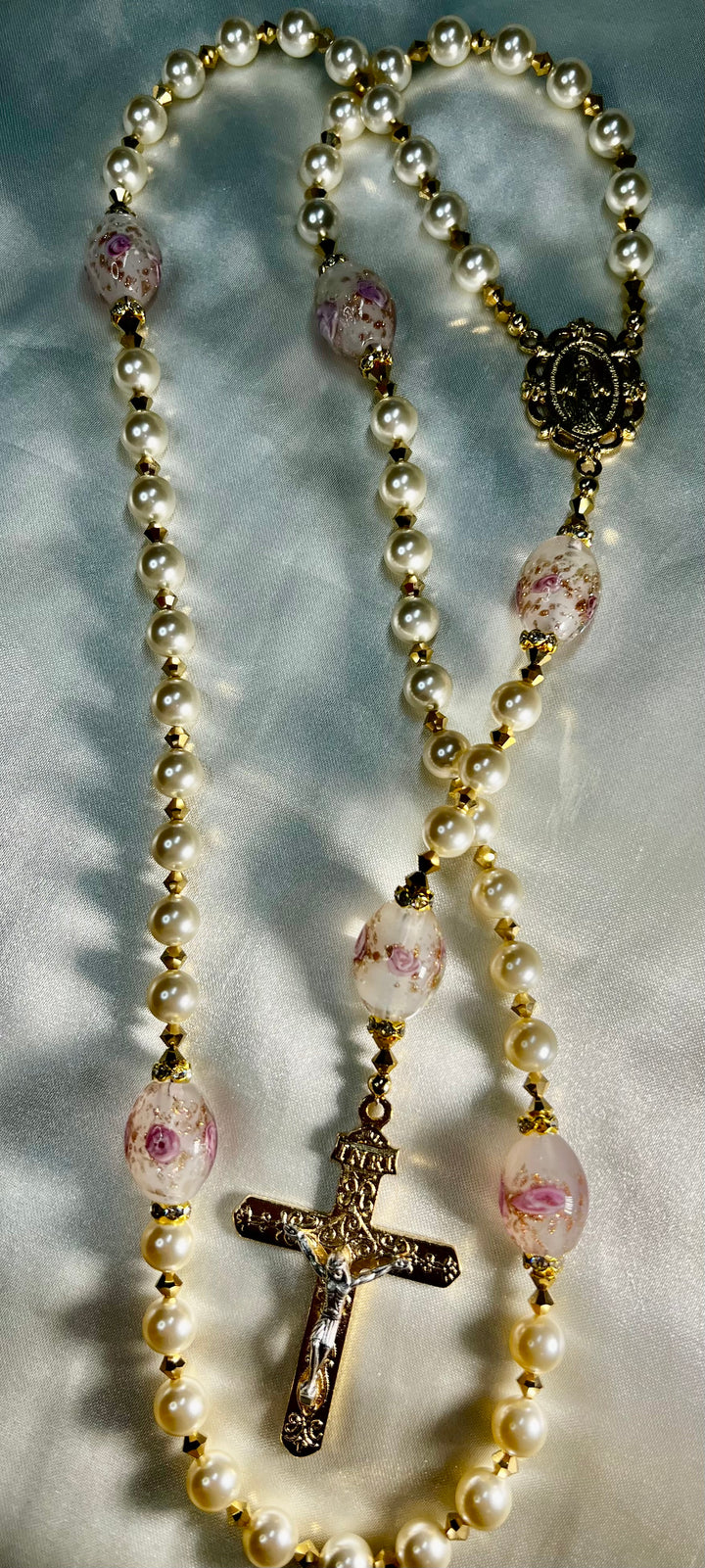 Bridal Rosary Rose of Sharon