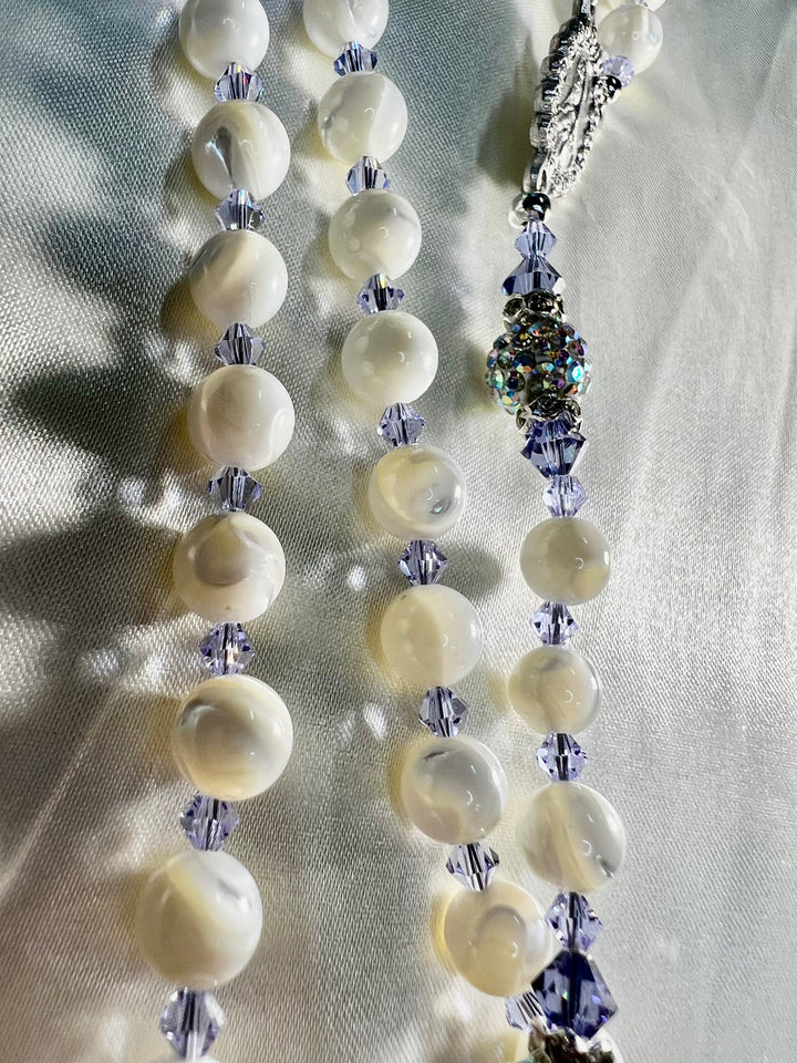 Heirloom Rosary White