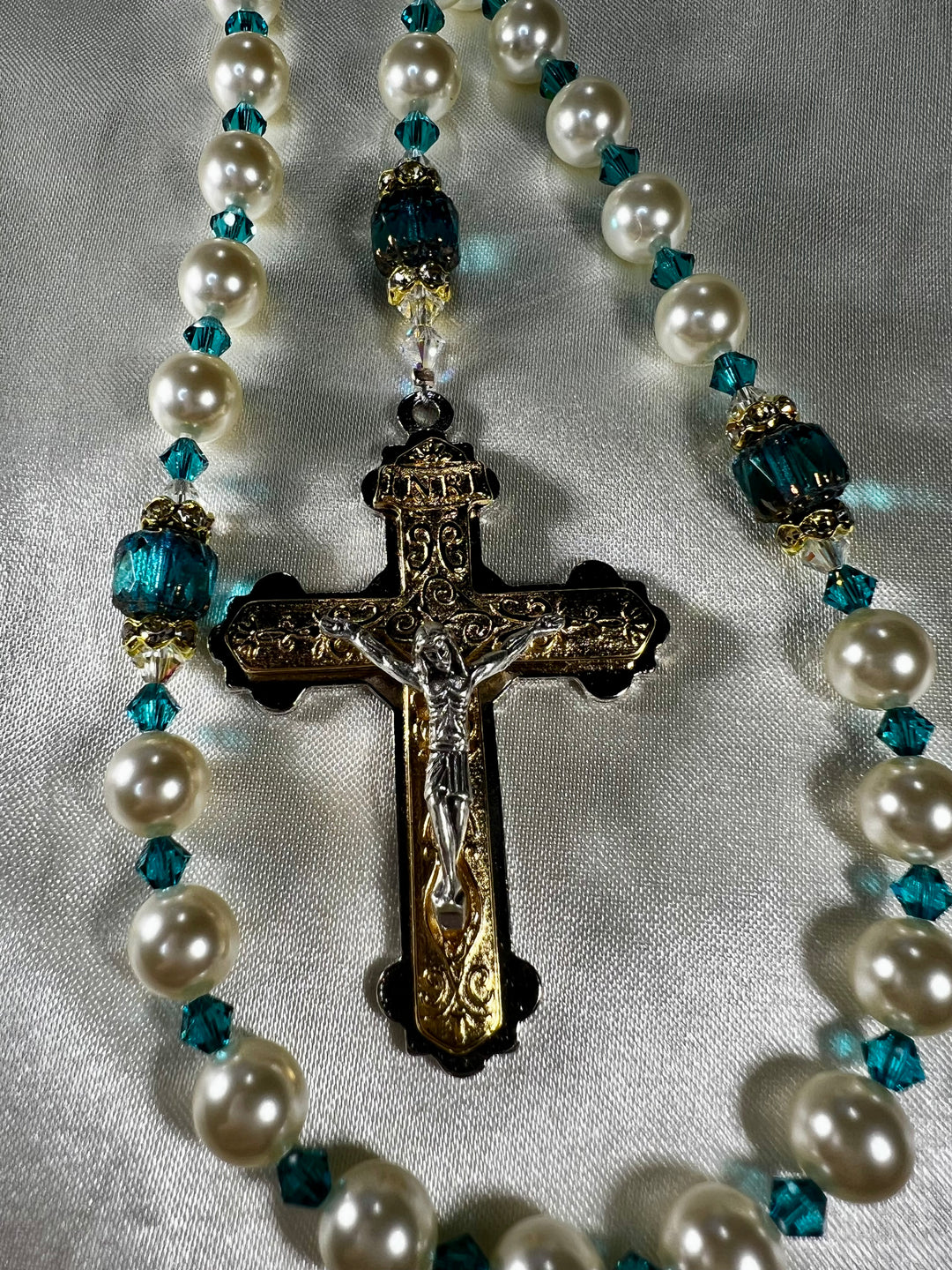 Bridal Rosary - Something Blue