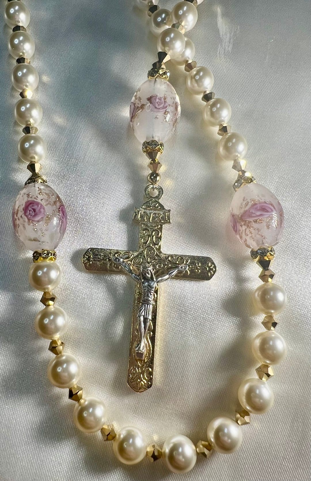 Bridal Rosary Rose of Sharon