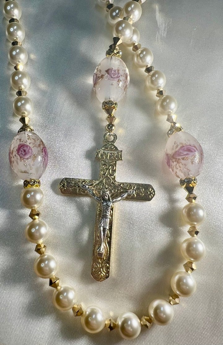 Bridal Rosary Rose of Sharon
