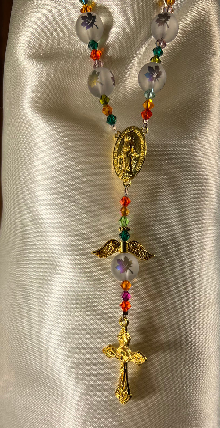 Car Rosary - Fall Leaves