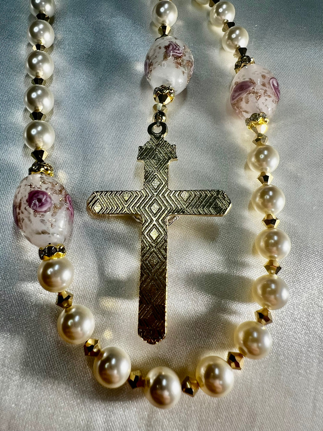 Bridal Rosary Rose of Sharon
