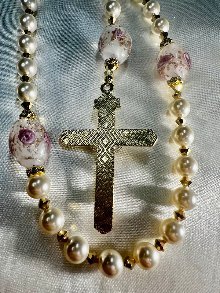 Bridal Rosary Rose of Sharon