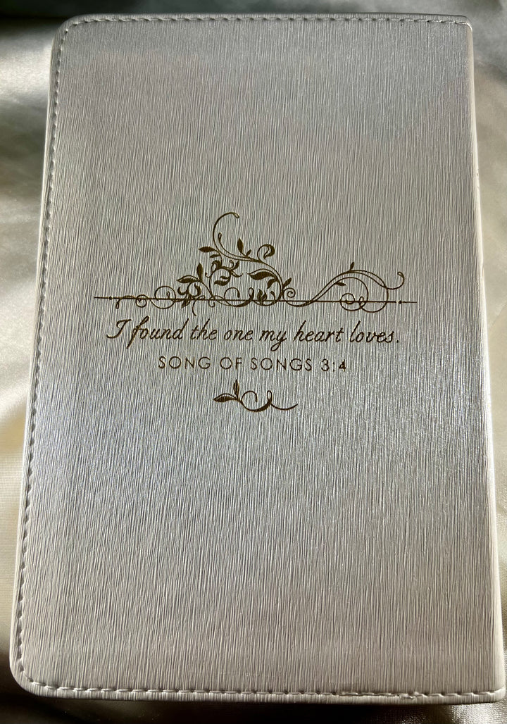 Bridal Rosary Set - Mother of Pearl & Gold Dust Onyx