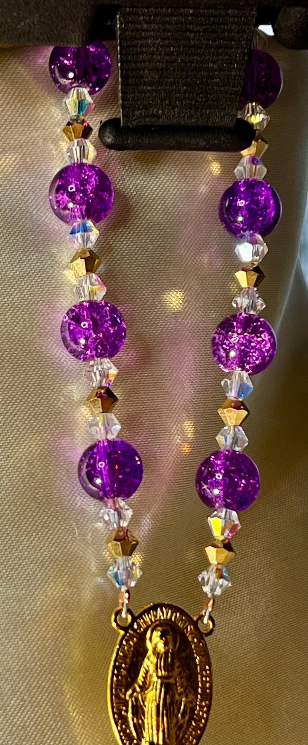 Mermaid Glass Car Rosary