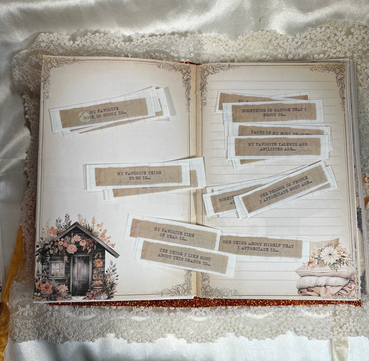 Journaling prompt stickers