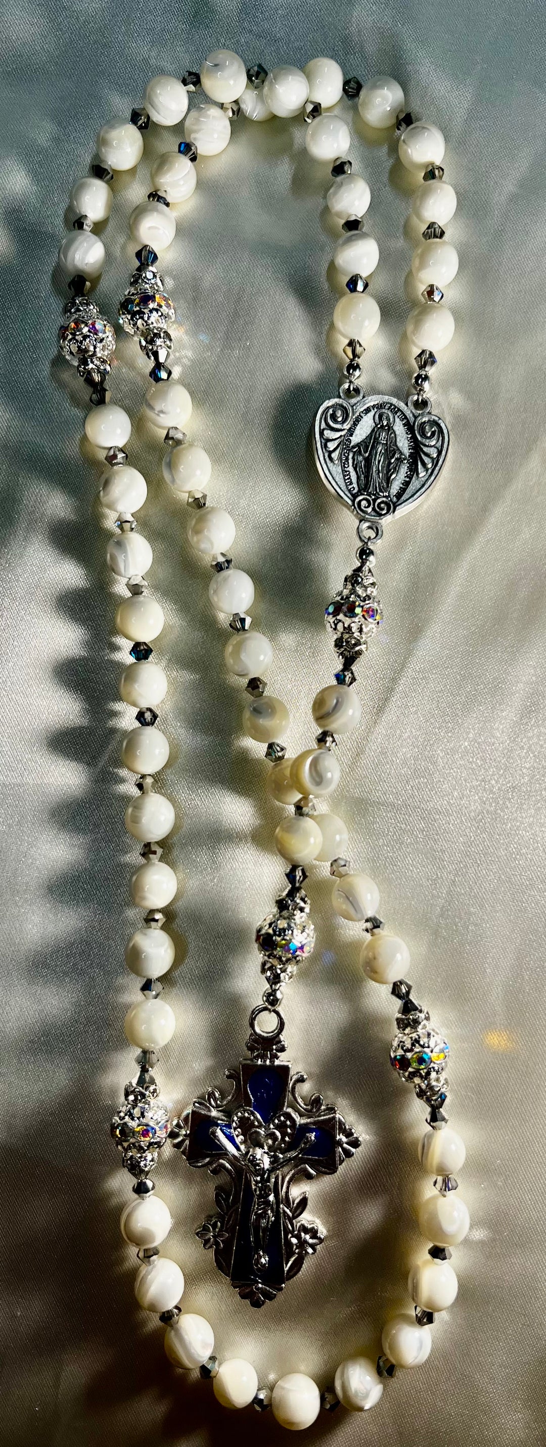 Heirloom Rosary Blue