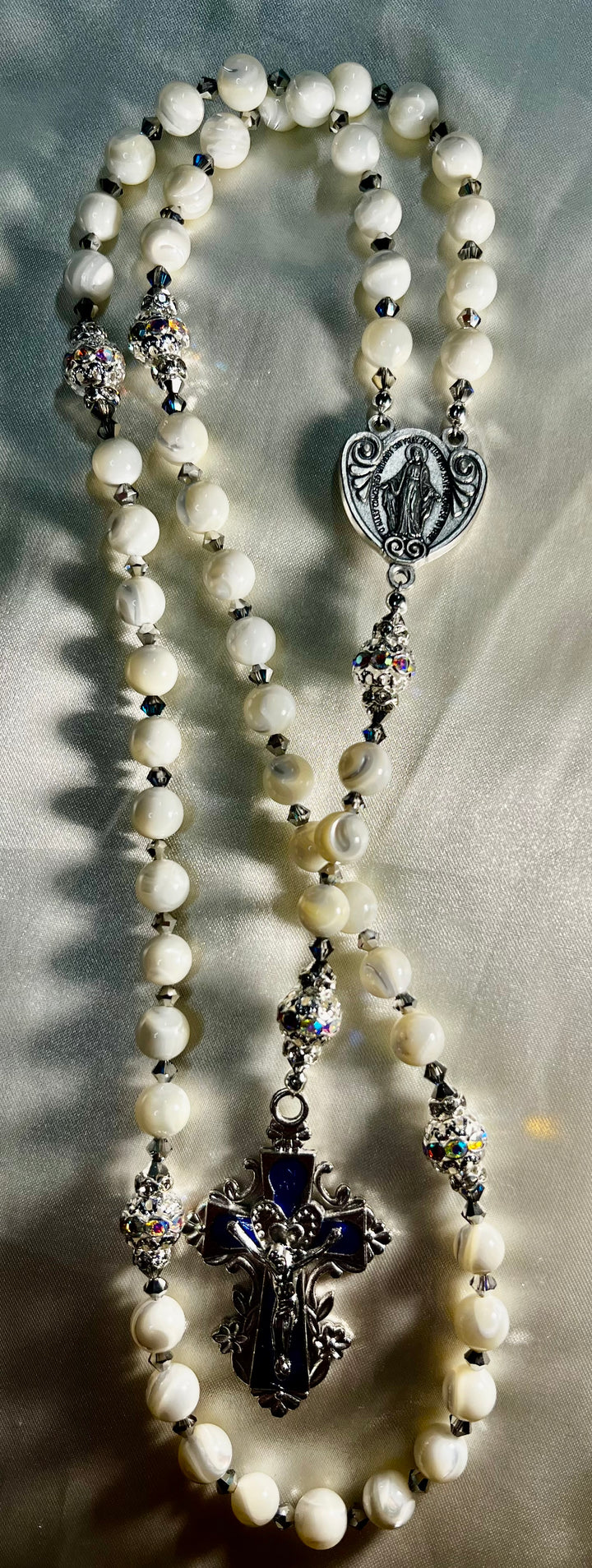 Heirloom Rosary Blue