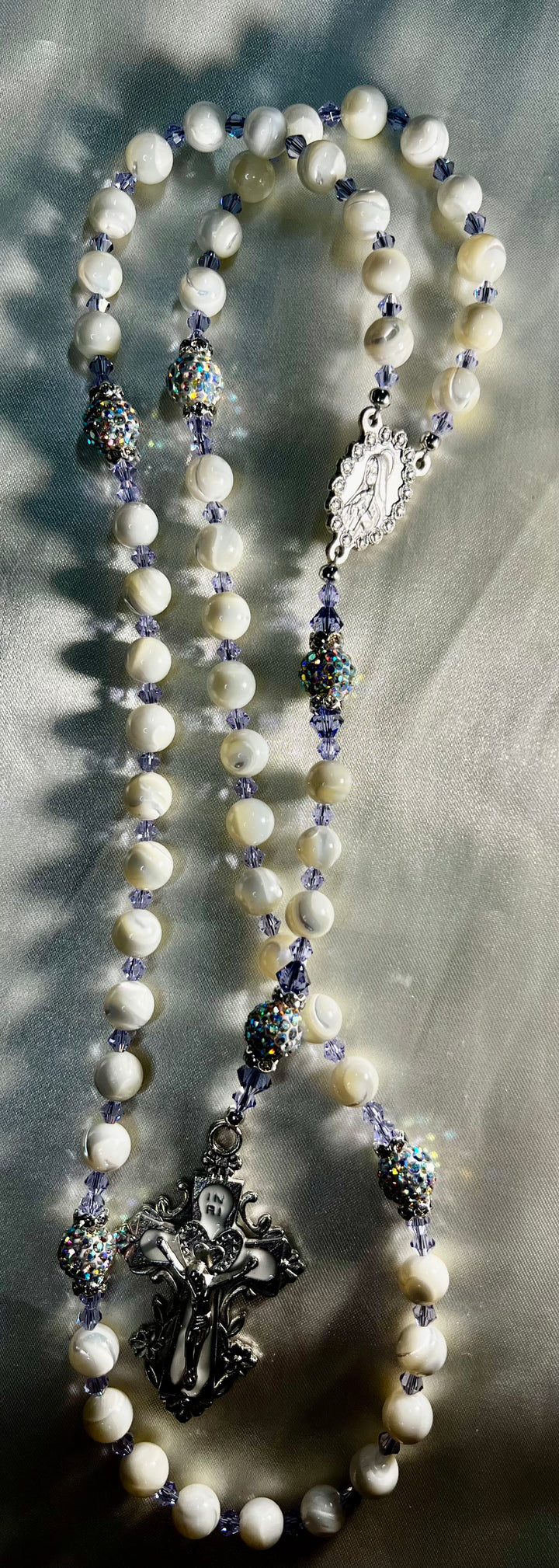 Heirloom Rosary White