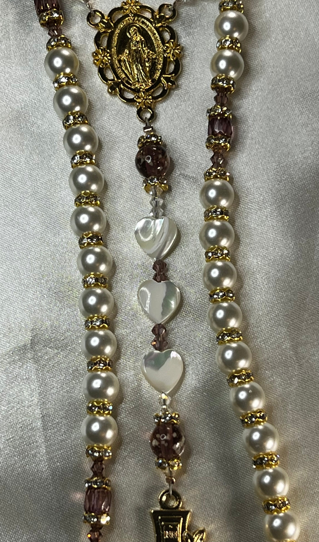 Bridal Rosary Abby Amethyst