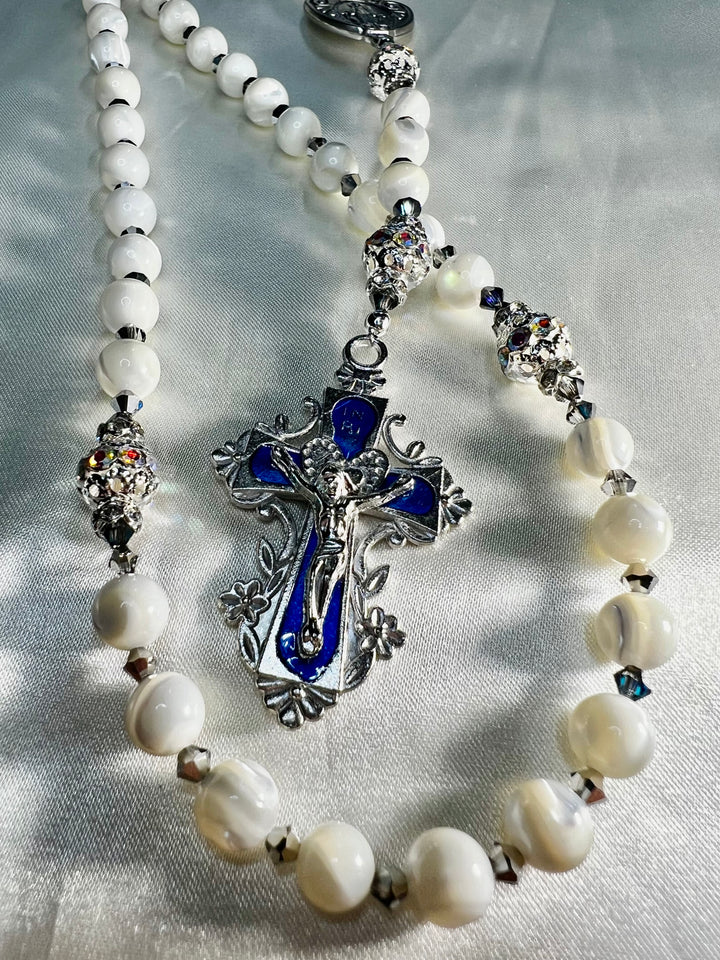 Heirloom Rosary Blue