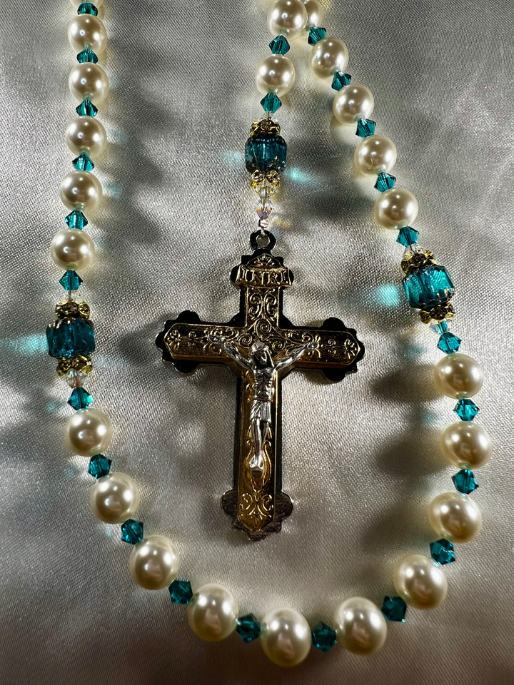 Bridal Rosary - Something Blue