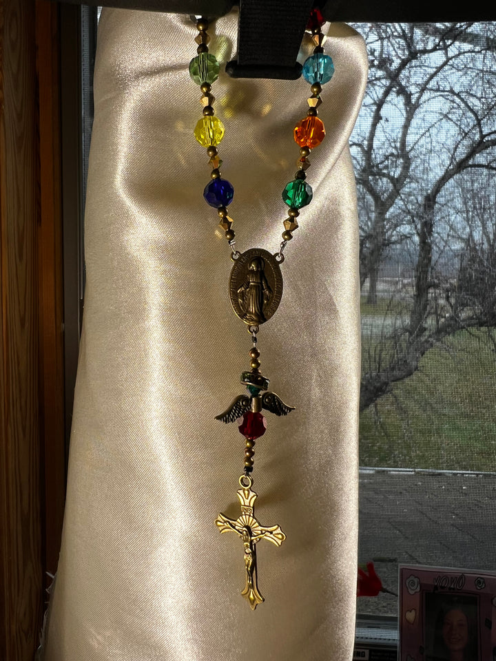 Car Rosary - Stained Glass