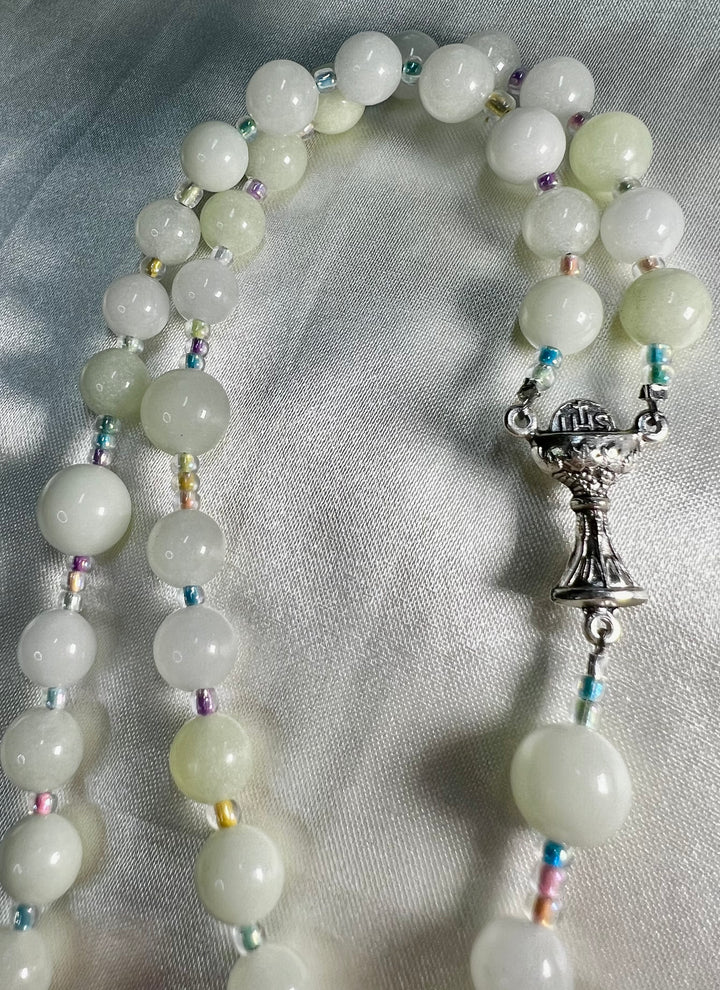 1st. Communion Glow in the Dark "Ocean" Rosary