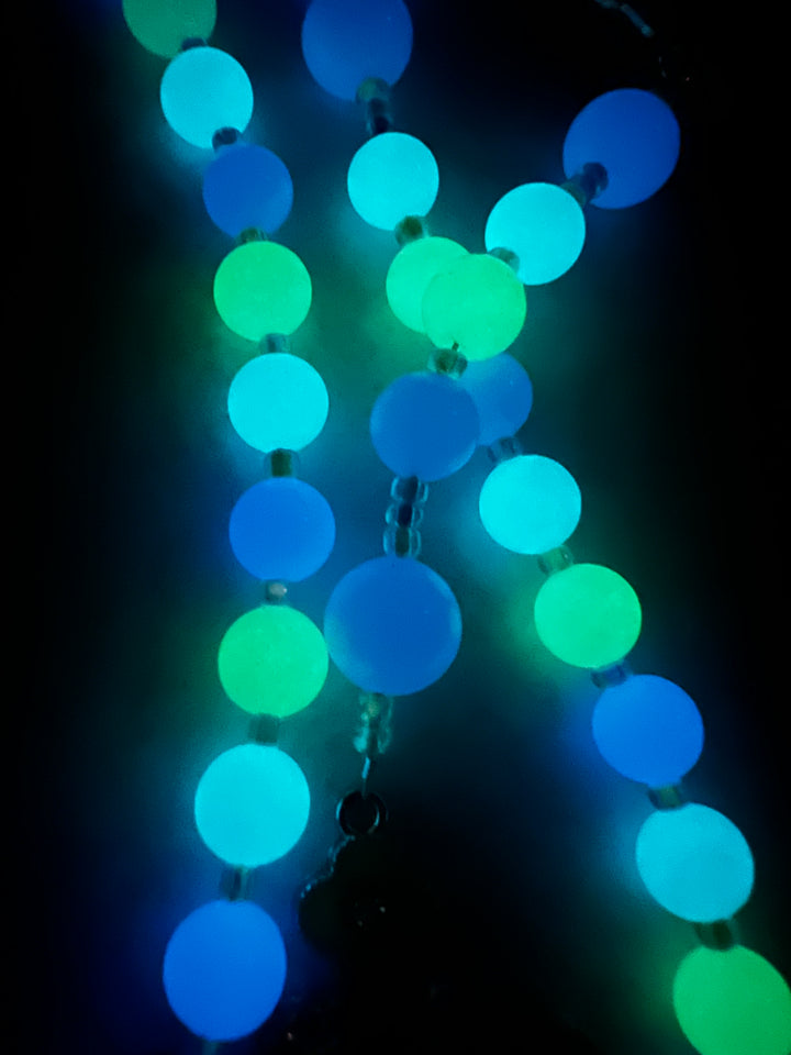 Glow in the Dark Rosary - Ocean Rosary