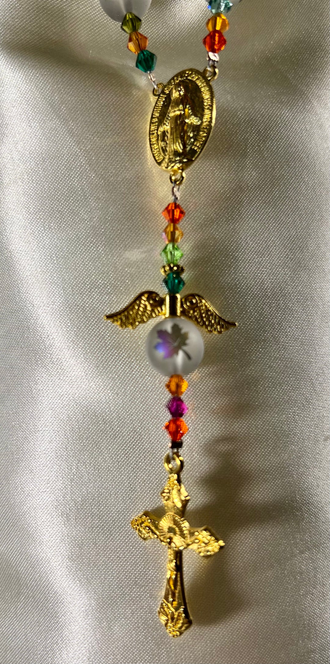 Car Rosary - Fall Leaves