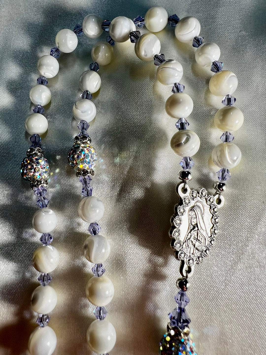 Heirloom Rosary White