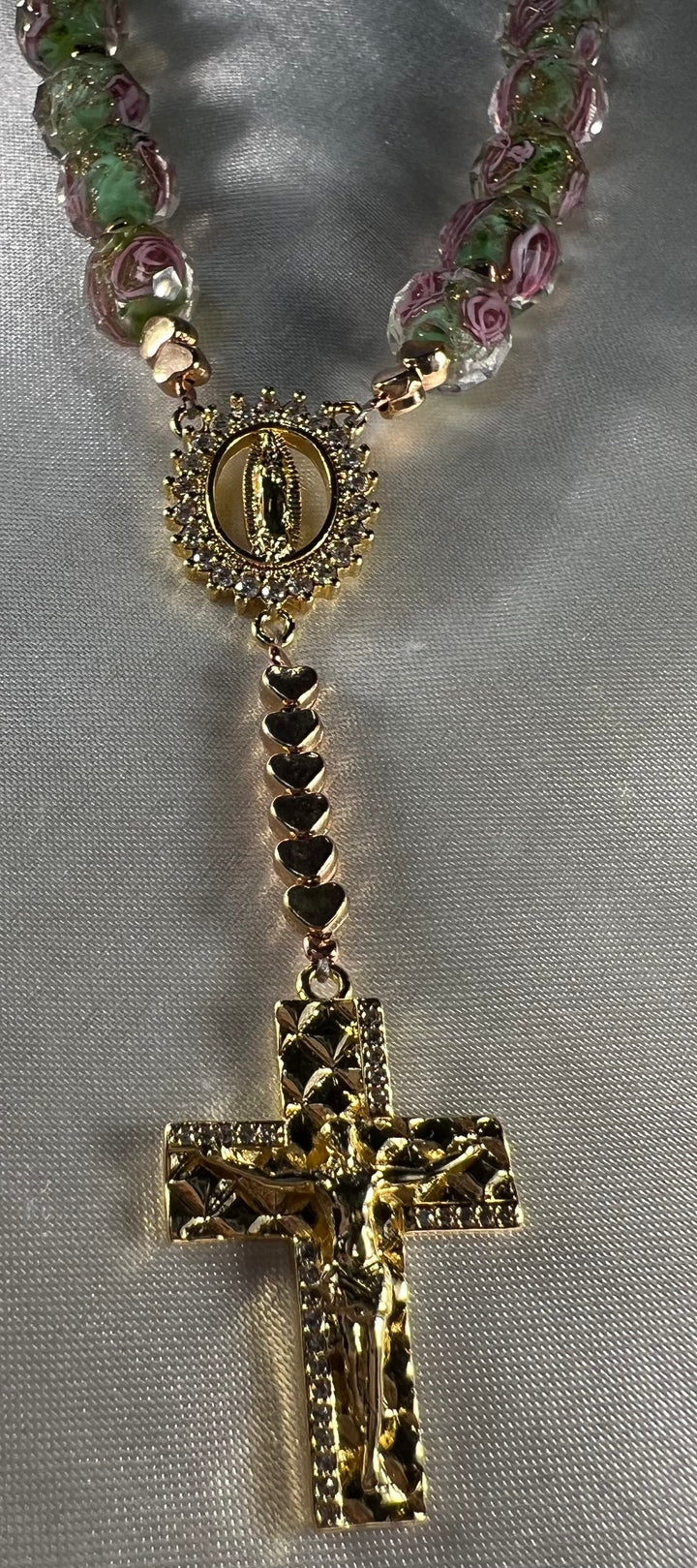 Glory Be Saint Theresa Chaplet Flower Rosary