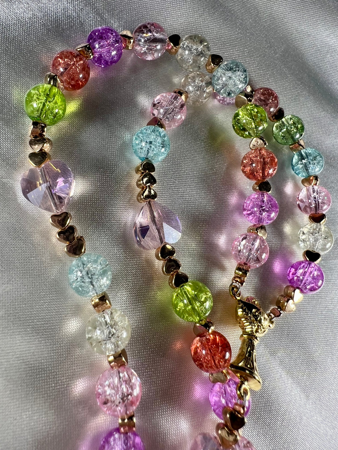 1st. Communion Mermaid Glass Rosary