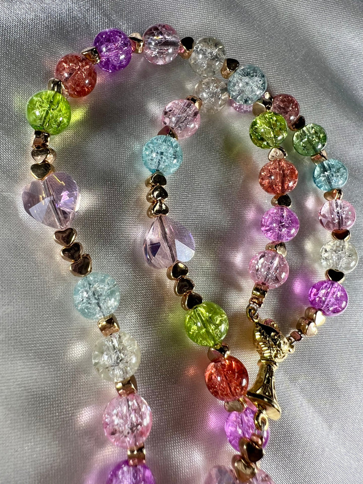 1st. Communion Mermaid Glass Rosary
