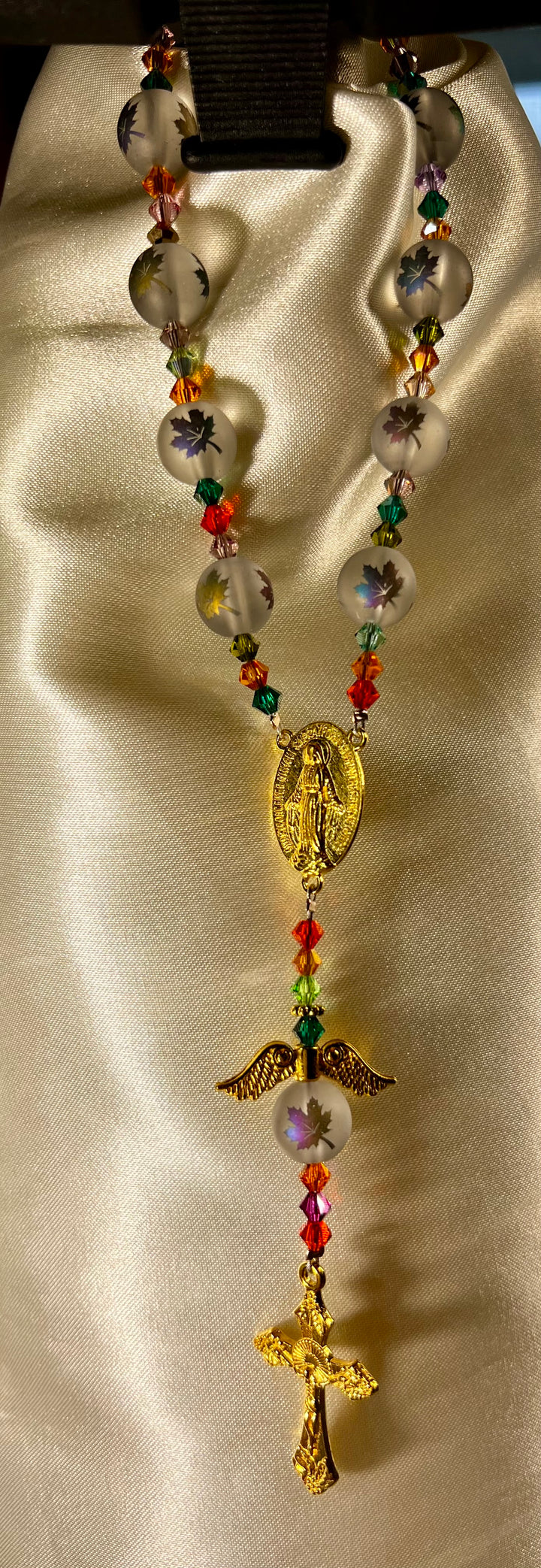 Car Rosary - Fall Leaves