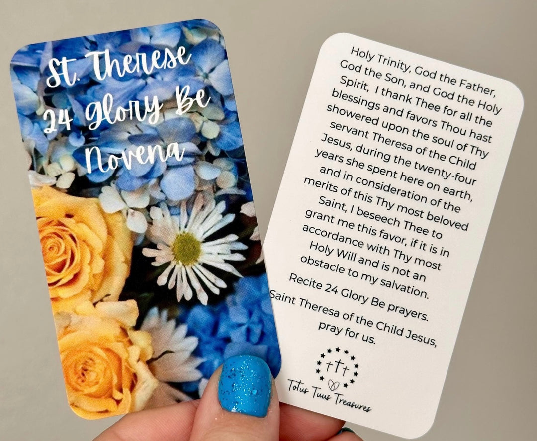 Glory Be Saint Theresa Chaplet Flower Rosary