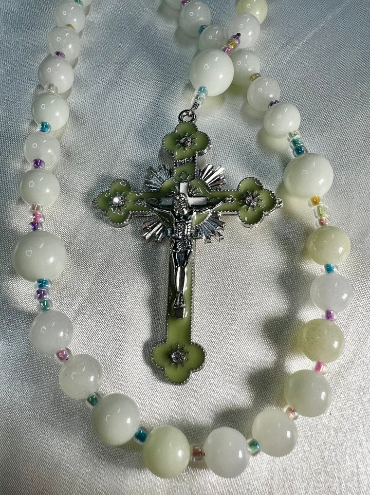 1st. Communion Glow in the Dark "Ocean" Rosary