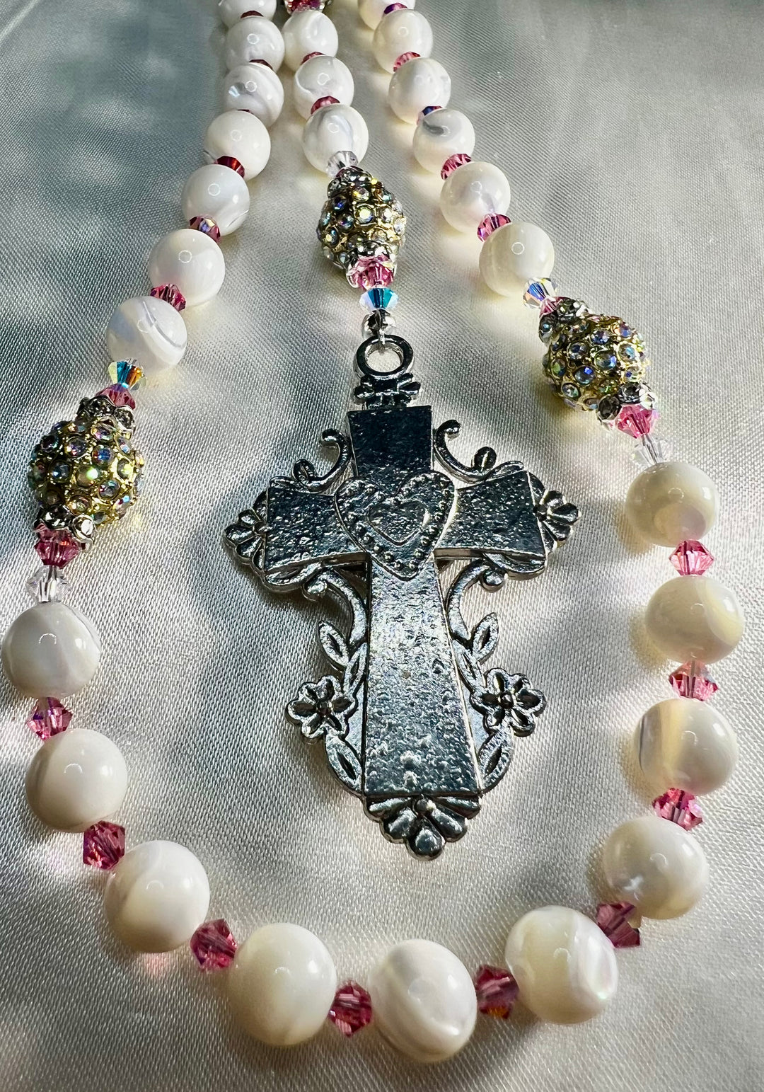 Heirloom Rosary Pink