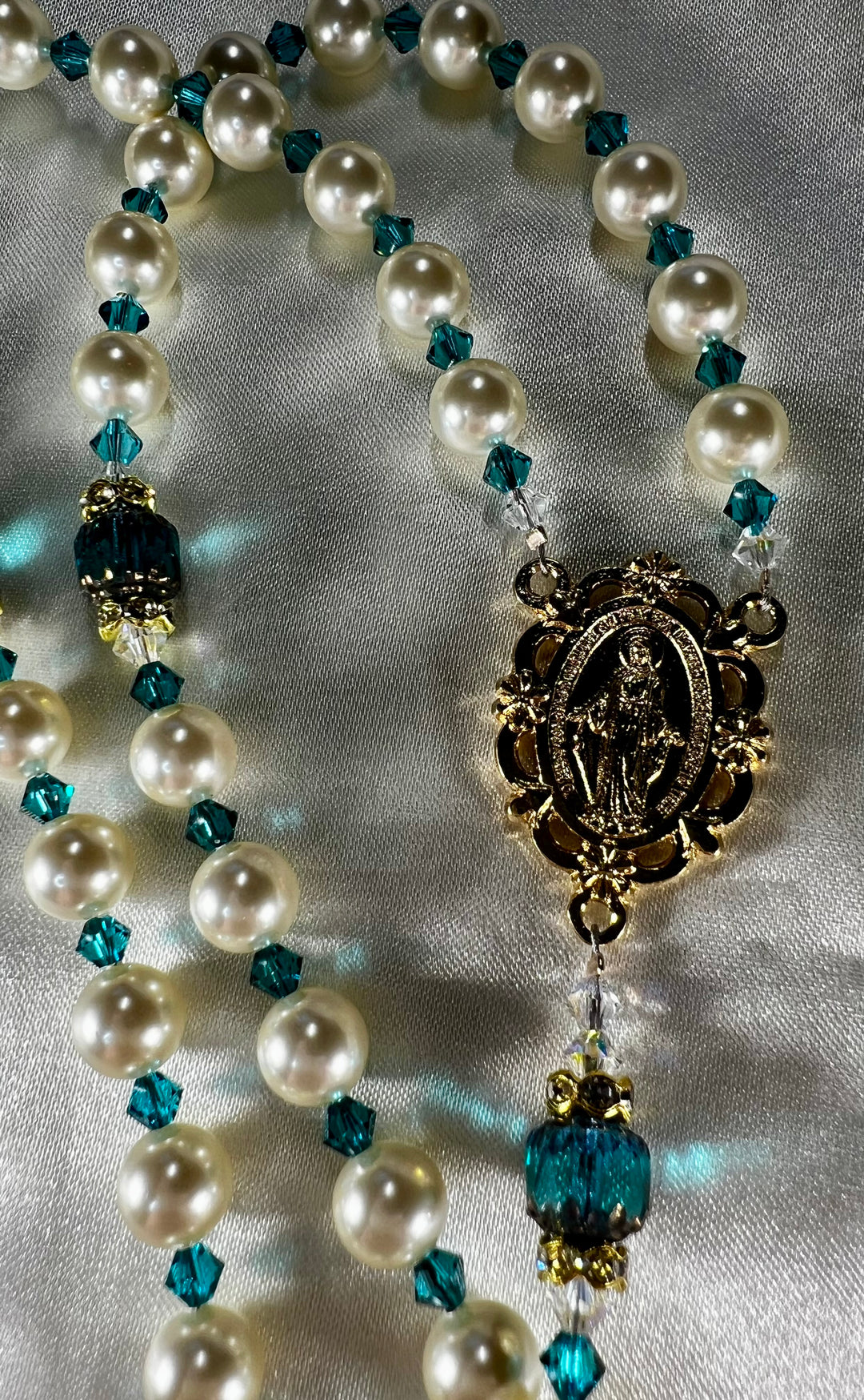 Bridal Rosary - Something Blue