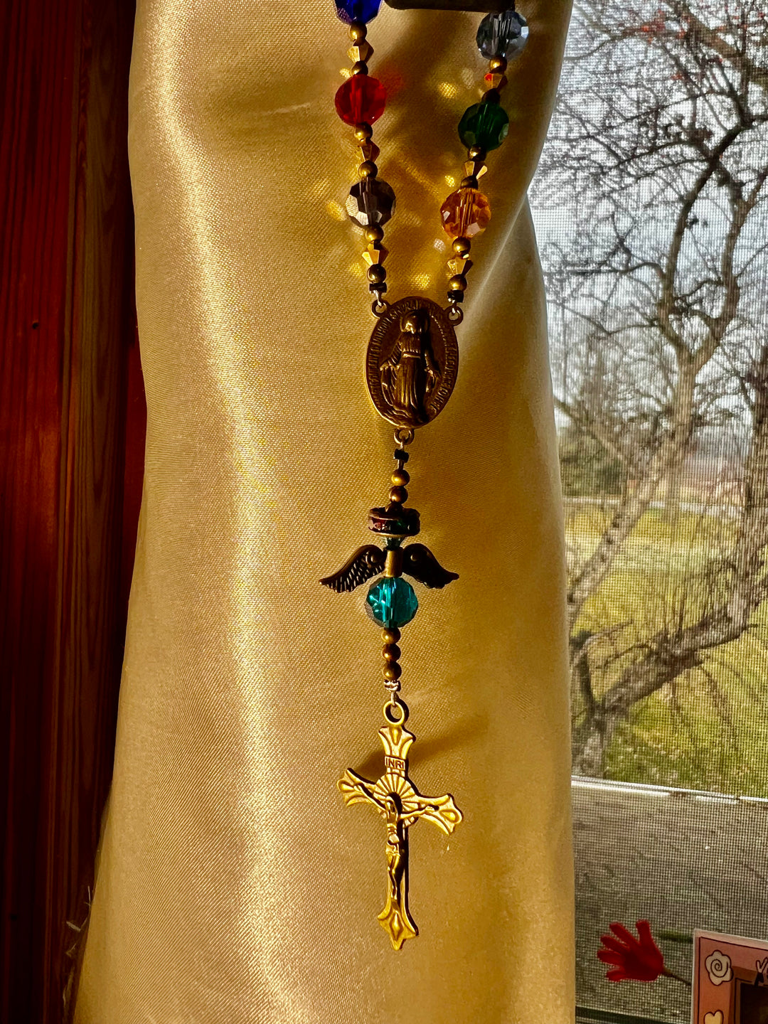 Car Rosary - Stained Glass