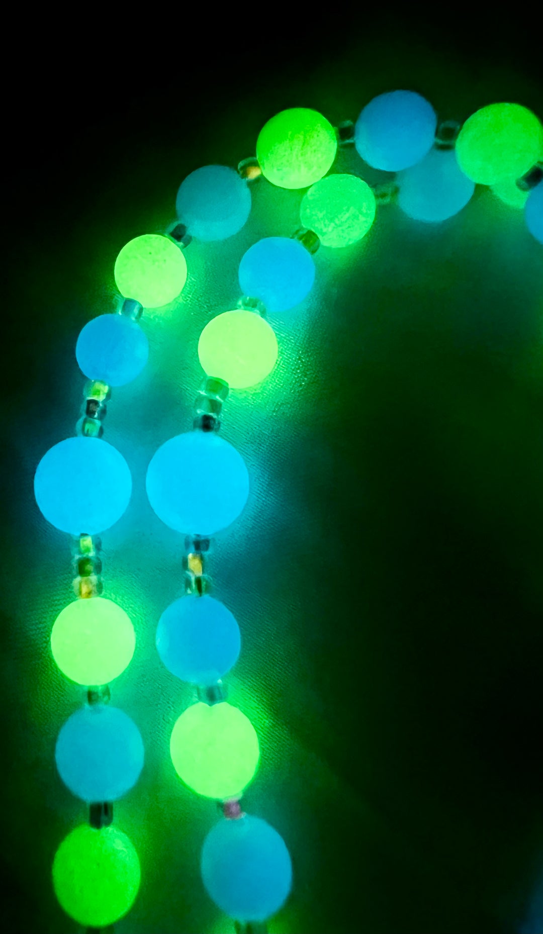 1st. Communion Glow in the Dark "Ocean" Rosary