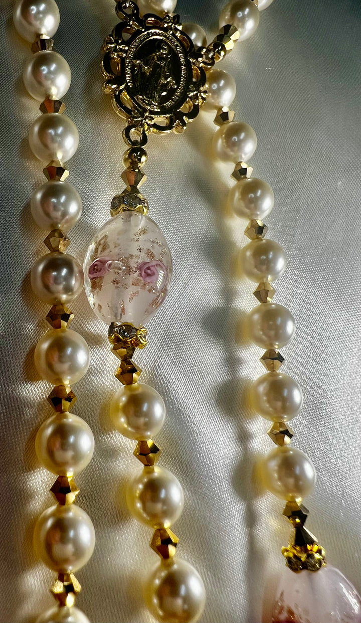 Bridal Rosary Rose of Sharon