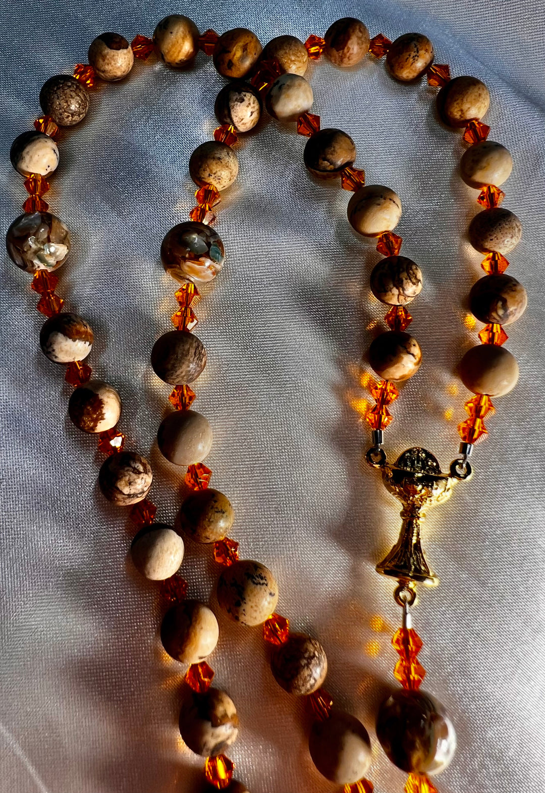 1st. Communion Stone Rosary