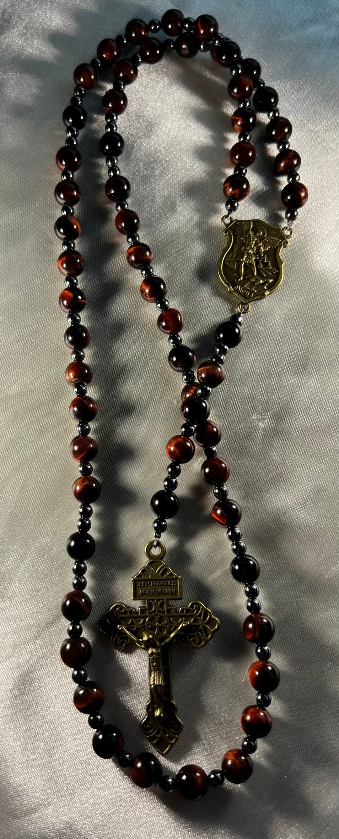 Red/Brown Tiger's Eye Groom's Rosary