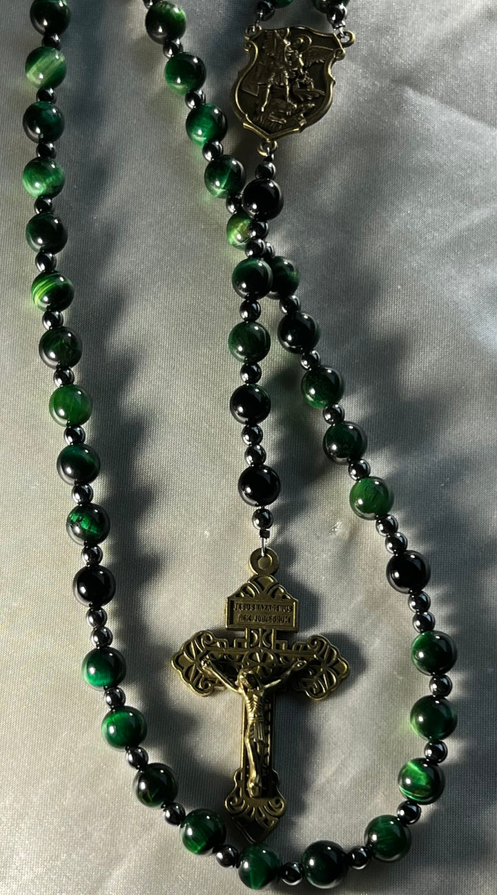 Emerald Green Groom's Rosary