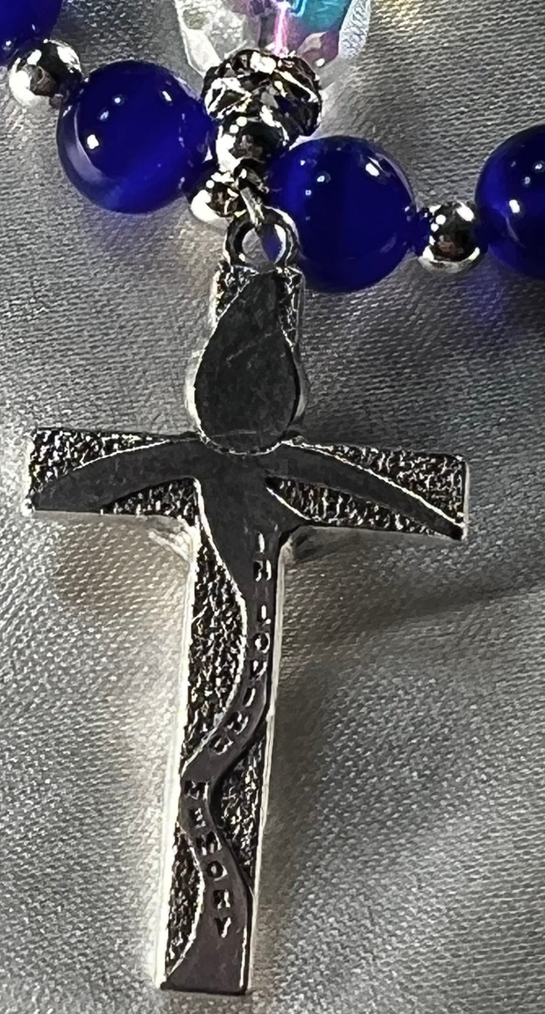 Back of "In Loving Memory" Crucifix