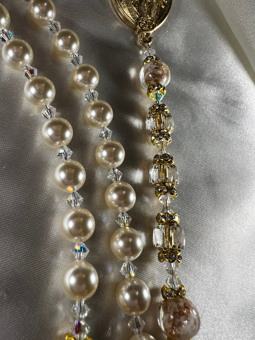 Beautiful Cathedral Hail Mary Beads!!