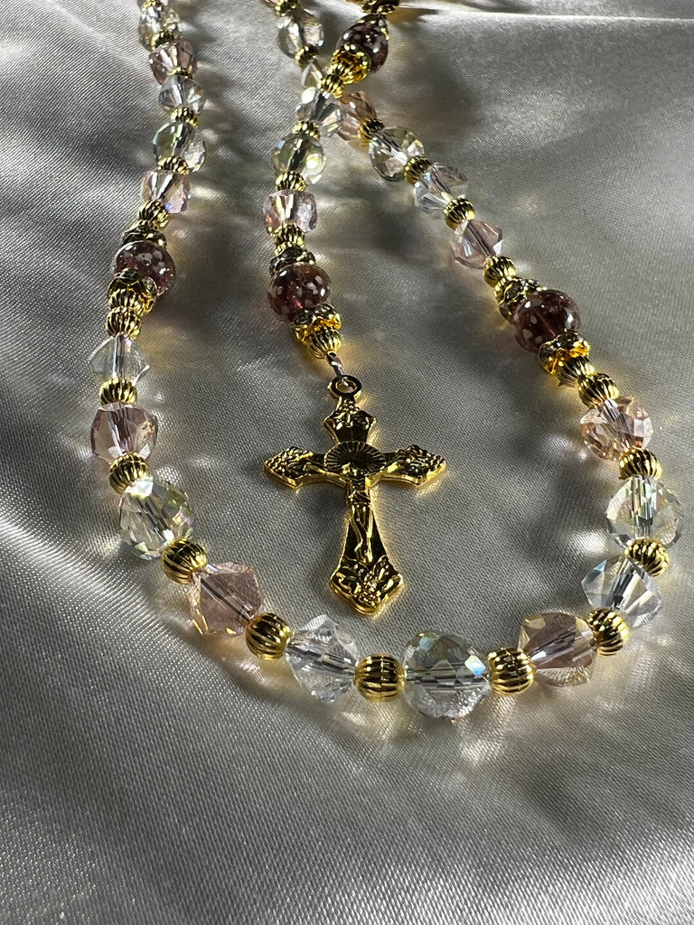 Mermaid Glass Rosary – Cathy's Cross