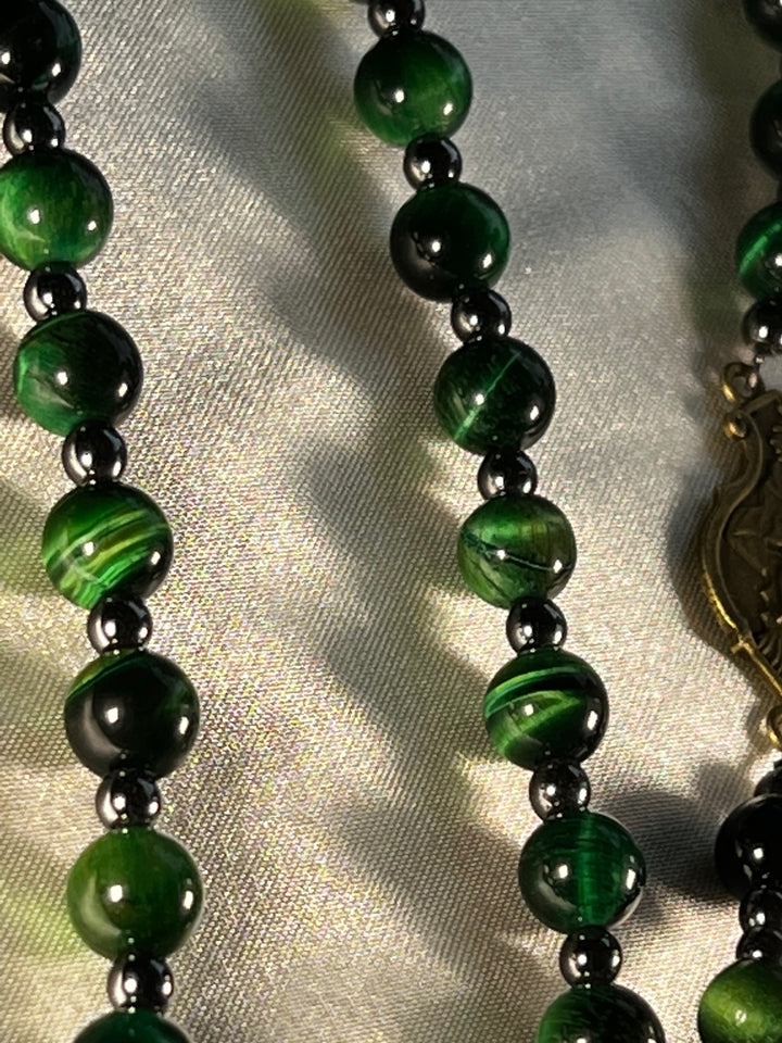 Emerald Green Tiger's Eye beads!