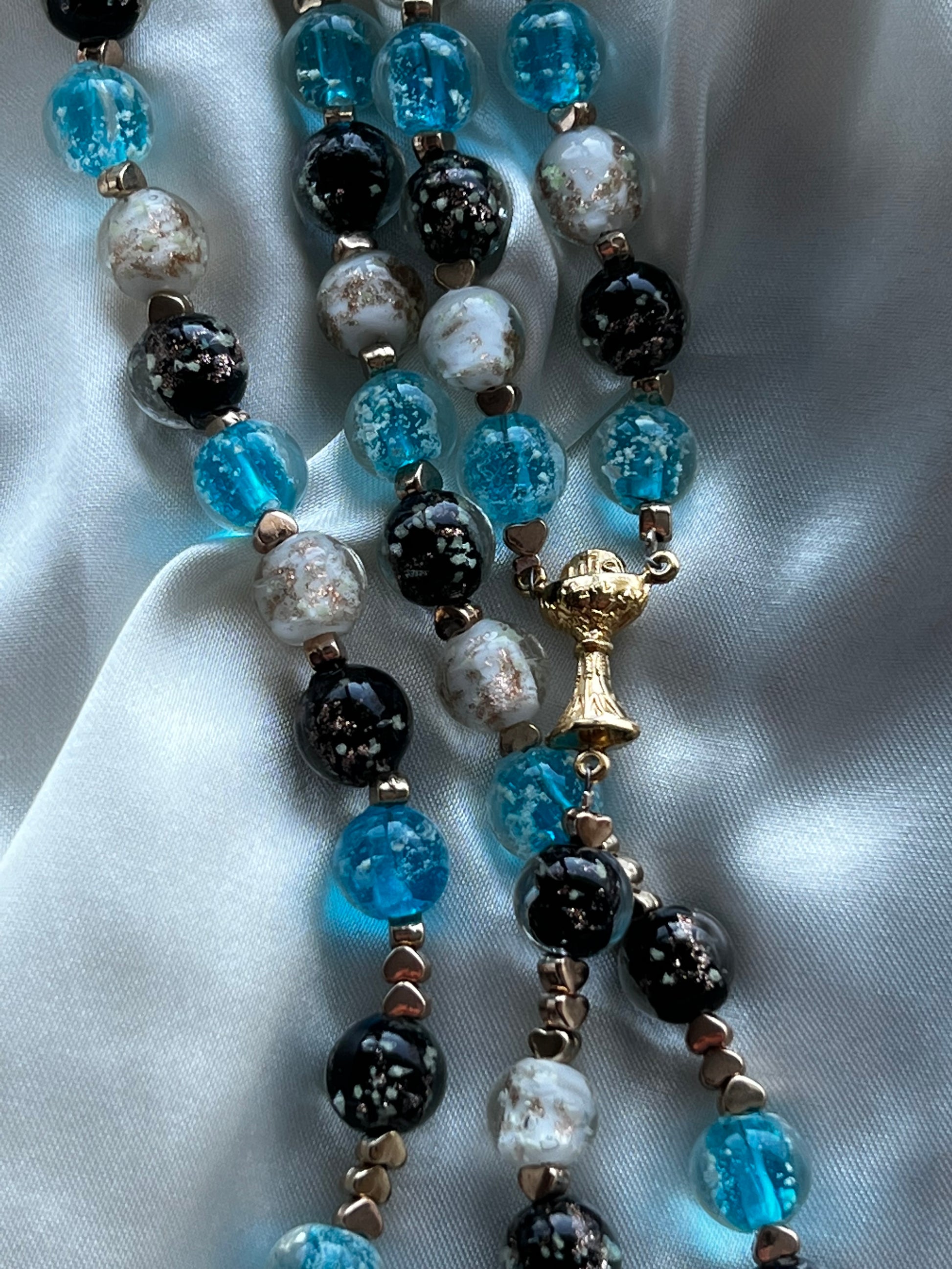 Gold Stella Maris Rosary